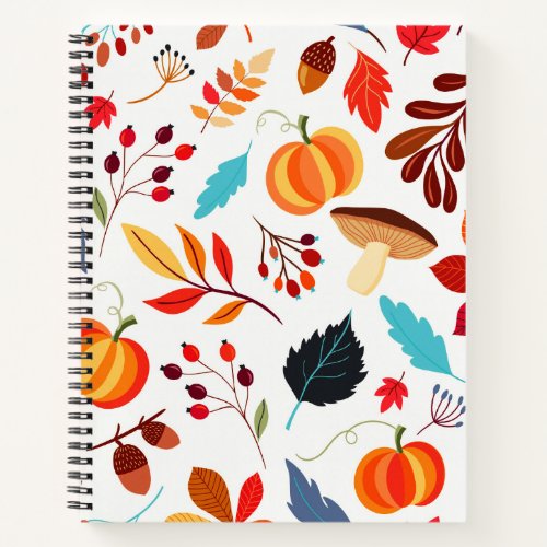 Fun fall harvest pattern notebook