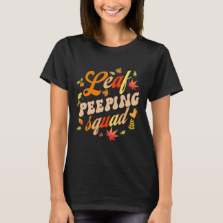 Fun Fall Season Leaves Bunnyer Leaf Bunnying Squad T-Shirt