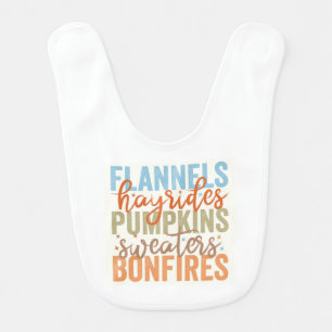 Fun Fall Vibes Baby Bib