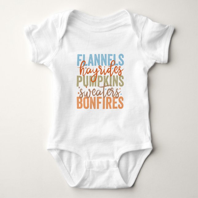 Fun Fall Vibes Baby Bodysuit (Front)