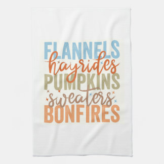 Fun Fall Vibes Kitchen Towel