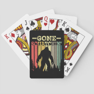 Fun Family Game Bigfoot Gone Squatchin’ Sasquatch  Poker Cards