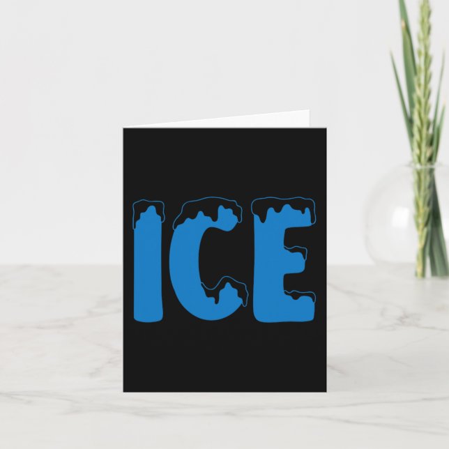 Fun Family Halloween Costume Ice and Ba Card (Front)