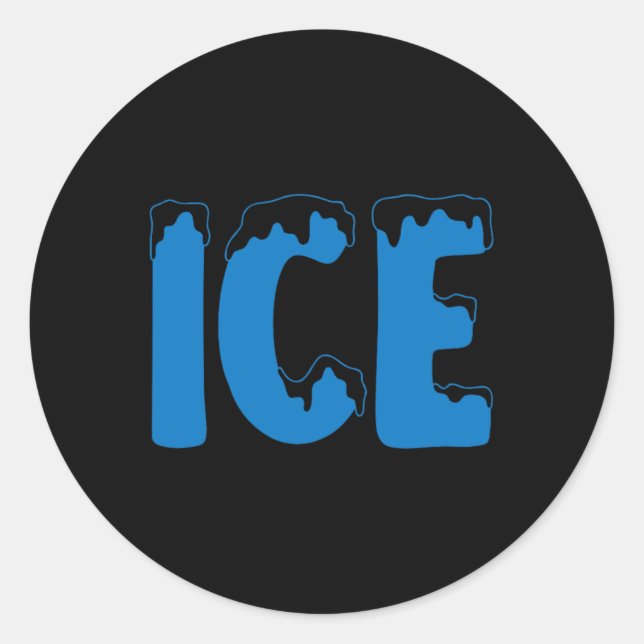 Fun Family Halloween Costume Ice and Ba Classic Round Sticker (Front)