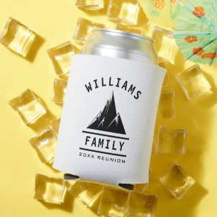 Fun Family Reunion Camping Nature Summer Vacation Can Cooler