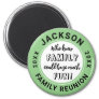 Fun Family Reunion Green Pic a Color Circle Magnet