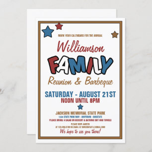 Fun Family Reunion Invitations