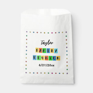 Fun Family Reunion Multi-Color Souvenir Gift Favor Bag