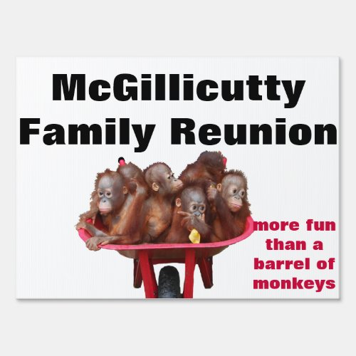 Fun Family Reunion Party Sign