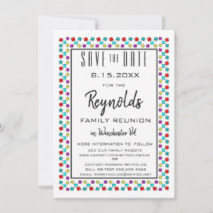 Fun Family Reunion Save the Date Invitation Card