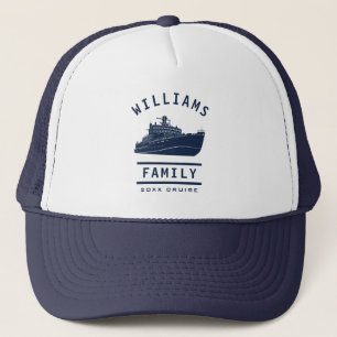 Fun Family Reunion Summer Vacation Sea Cruise Ship Trucker Hat