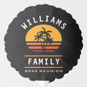 Fun Family Reunion Summer Vacation Tropical Beach Balloon