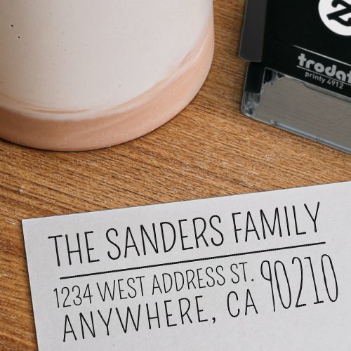 Fun Family Self_Inking Return Address Rubber Stamp