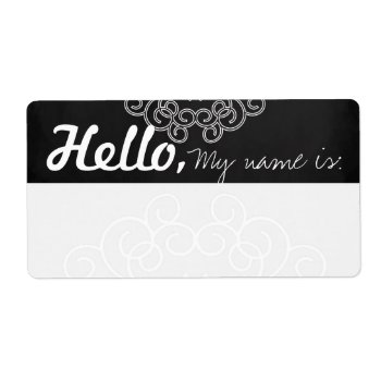 Fun Fancy Party Name Tags by Seobox at Zazzle