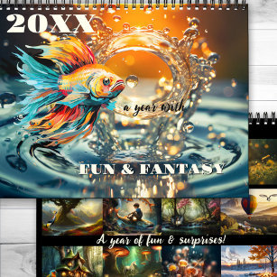 Fun Fantasy Fairy Tale Surreal Art Calendar