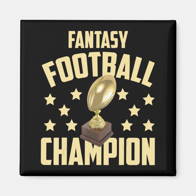 Fun Fantasy Football Champion Draft Party  Magnet (Front)