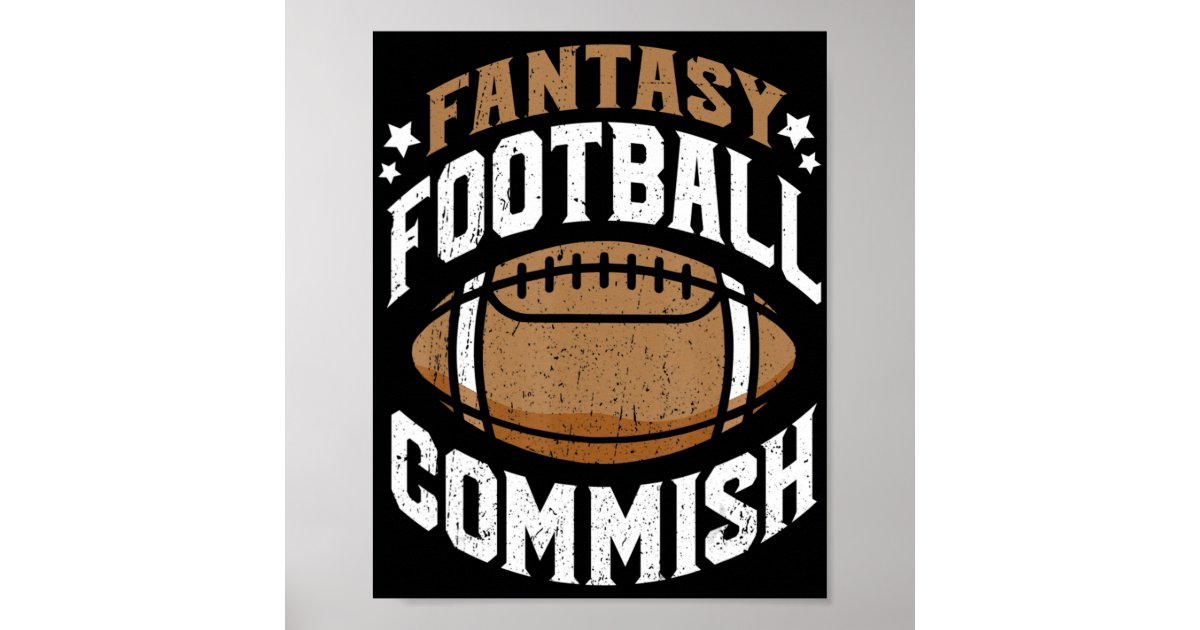 Funny Fantasy Football Commissioner Shirt Commish Joke Gift T