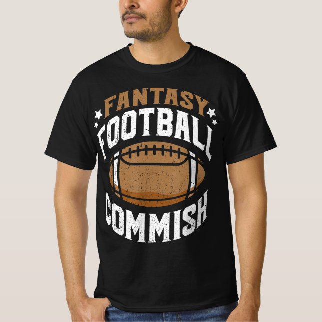 Fun Fantasy Football Commish Commissioner Men  T-Shirt (Front)
