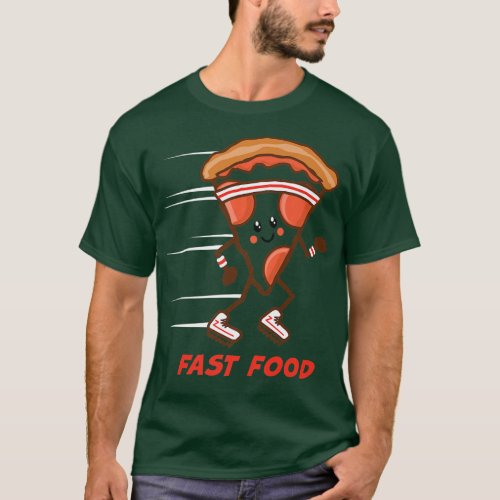 Fun Fast Food Pizza Running Headband Sneakers Hung T_Shirt