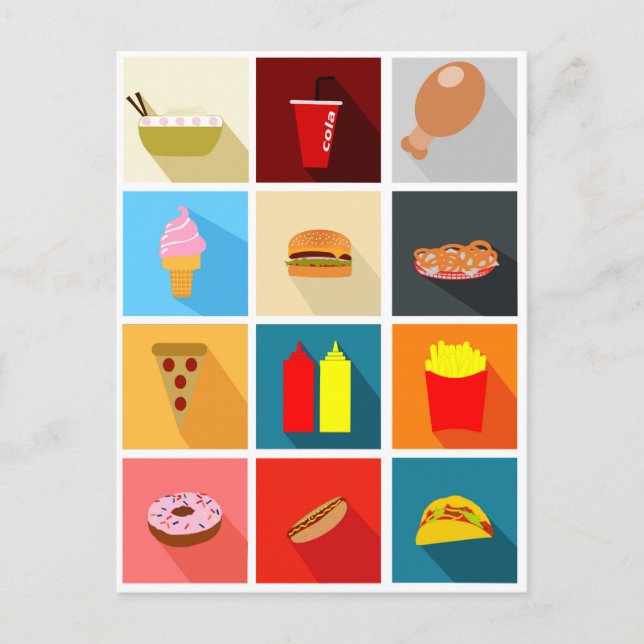 Fun Fast Food Postcard (Front)
