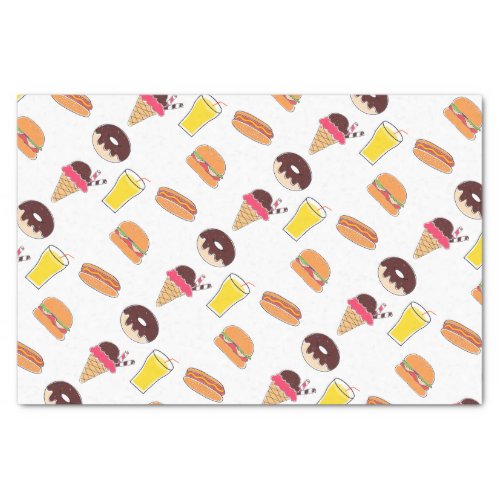 Fun Fast Food Treats Tissue Paper