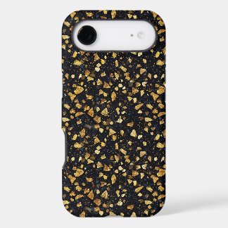 Fun faux glitter pattern gold iPhone 17 air case