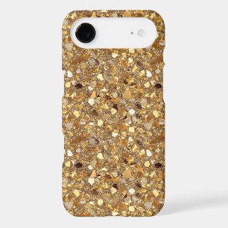 Fun faux glitter pattern gold  iPhone 17 air case