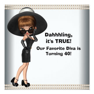 40th Birthday Party Invitations Package And Stripes Humorous 40th Party Invitations