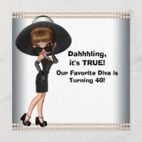 Fun Favorite Diva Womans Any Number Birthday Party