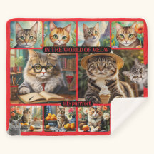 Fun Feel Good Cat Art Collage