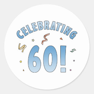 Happy 60th Birthday Stickers | Zazzle