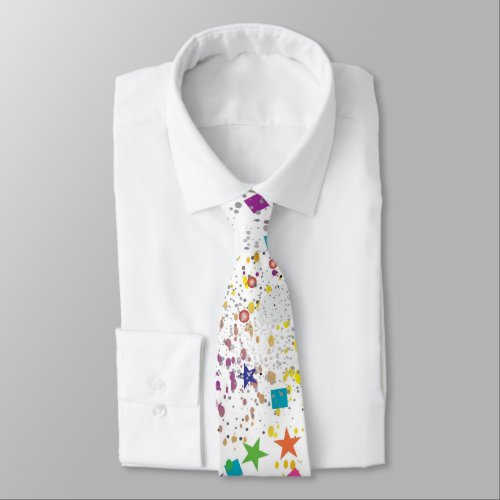 Fun Festive and Cheerful Abstract Neck Tie