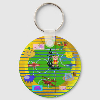 Fun Festive Cartoon Festival Keychain