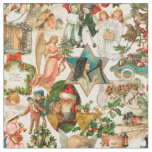 Fun, Festive &amp; Colorful Vintage Christmas Ephemera Fabric