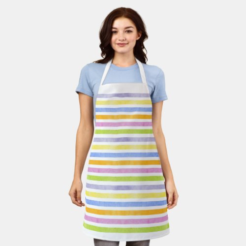 Fun  Festive Easter Stripes Apron