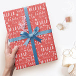 Fun Festive Fa La La Typographic Christmas Holiday Wrapping Paper<br><div class="desc">Fun and festive typographic fa la la design holiday pattern wrapping paper. We've designed this fun fa la la typographic Christmas holiday pattern. Designed by Moodthology Papery</div>