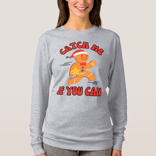 Fun Festive Gingerbread Man T-Shirt (Front)