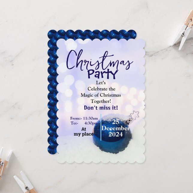  Fun & Festive Invitation (Front/Back In Situ)