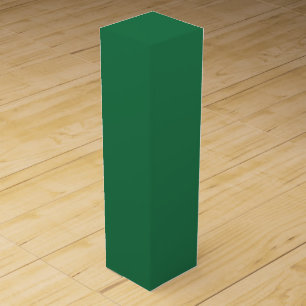 Fun Festive Modern Chic Solid Green Wine Box