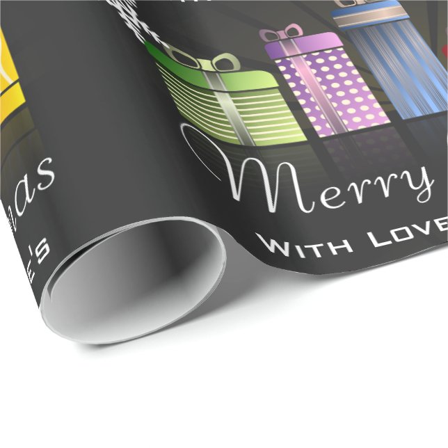 Fun & Festive Personalized Merry Christmas Wrapping Paper (Roll Corner)