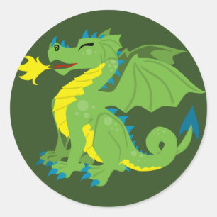 Fun Fiery Dragon Stickers