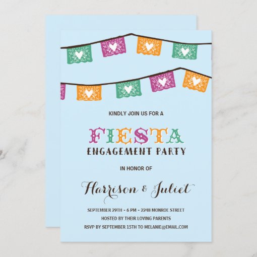 Fun Fiesta Engagement Party Invitation Zazzle