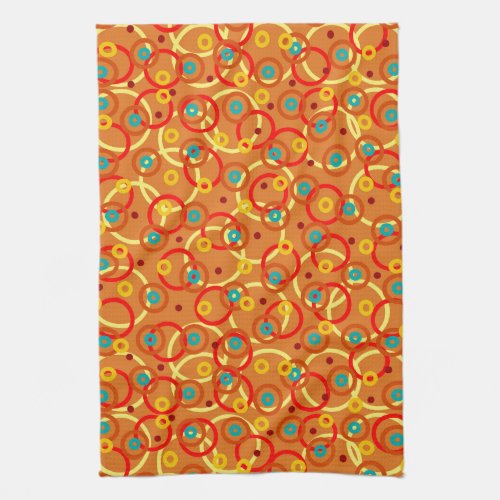 Fun Fiesta Party Bright Colors Graphic Print Kitchen Towel