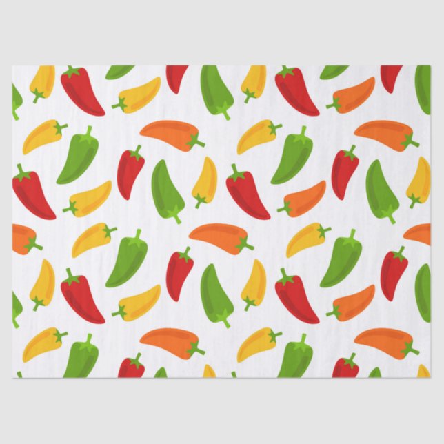 Fun Fiesta party chili pepper tissue Paper (Front)