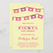 Fun Fiesta | Pink Girls Baby Shower Invitation (Front/Back)