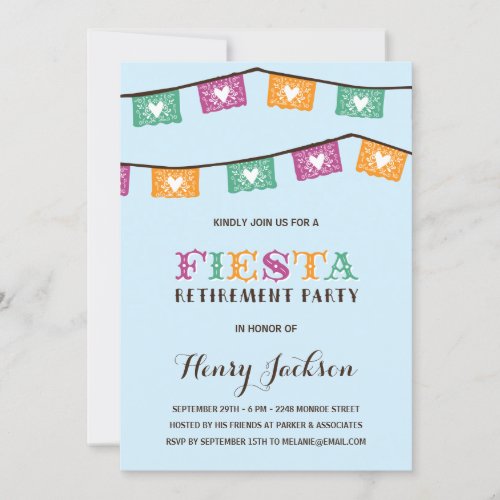 Fun Fiesta  Retirement Party Invitation