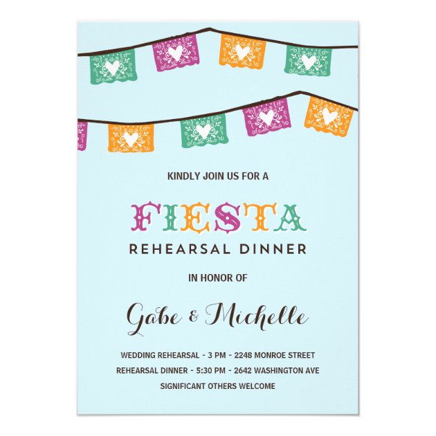 Fun Fiesta | Wedding Rehearsal Dinner Invitation