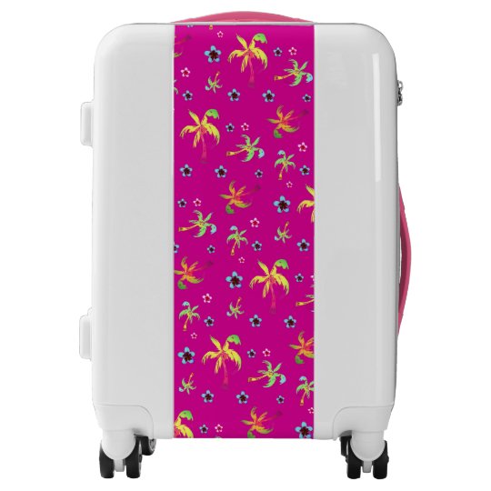 Caribbean Pink Flamingo Travel Luggage | Zazzle.com