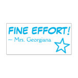 [ Thumbnail: Fun "Fine Effort!" Marking Rubber Stamp ]