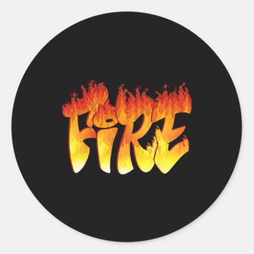 Fun Fire and Ice Costume Halloween Family Matching Classic Round Sticker